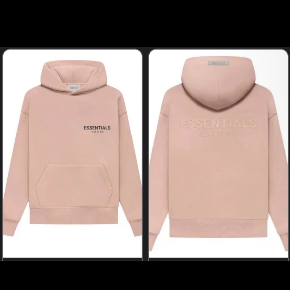 Kids ESSENTIALS Fear of God hoodie - MATTE BLUSH